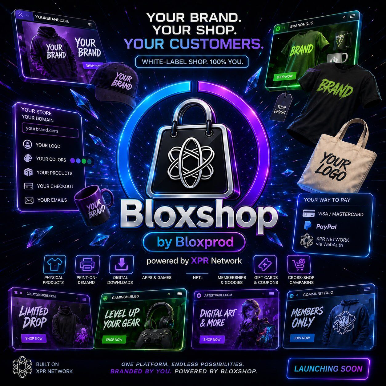 Bloxshop — one white-label storefront for classic commerce and Web3